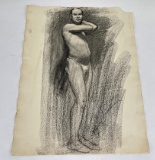 Frederick Kress Drawing Nude Study California