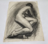 Frederick Kress Drawing Nude Study California