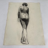 Frederick Kress Drawing Nude Study California