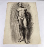 Frederick Kress Drawing Nude Study California