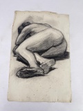 Frederick Kress Drawing Nude Study California