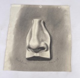 Frederick Kress Drawing Nose Study California