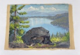 Frederick Kress Painting Lake Tahoe California