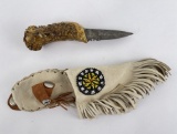 Black Powder Rendezvous Made Horn Handle Knife