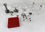 Group of Sterling Silver and Glass Items