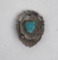 Navajo Turquoise Sterling Silver Brooch Pin