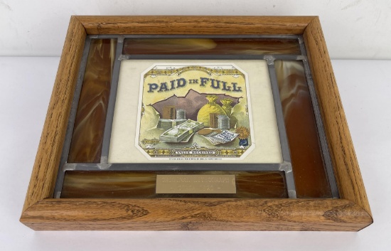 Paid in Full Cigar Box Label