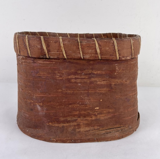 Native American Indian Made Birch Bark Box