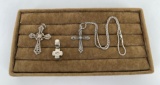 Collection of Sterling Silver Crosses