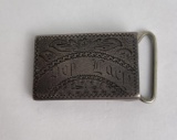 Victorian Sterling Silver Belt Buckle