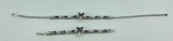 Art Deco Rhinestone Necklace Bracelet Set