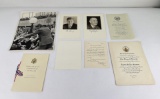 John F Kennedy Inauguration Program Paperwork