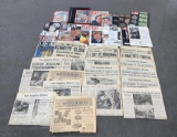 Huge Lot of JFK Kennedy Newspapers and Magazines