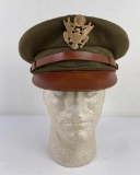 WW2 Army Officers Felt Peak Hat 7 1/8