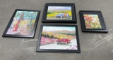 Group of 4 S.L. Campbell Paintings