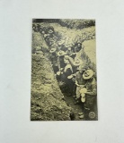 WW1 Doughboy Chow Time Trench Postcard