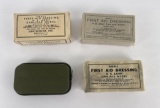 Lot of WW2 First Aid Packets