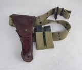 WW2 US Army Web Pistol Belt