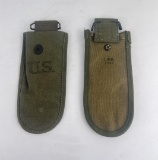 Pair of WW2 1944 Wire Cutter Pouches