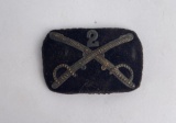Civil War 2nd Cavalry Officers Hat Badge