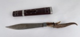Cambodian Stag Handle Dagger Knife