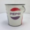 Vintage Pepsi Tin Advertising Bucket Cheinco