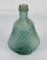 Antique Glass Scroll Flask