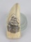 Alaskan Inuit Eskimo Scrimshaw Whales Tooth