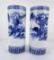 Antique Blue and White Chinese Porcelain Vases