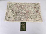 Antique Clason's Road Map of Montana