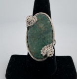 Navajo Green Jasper Sterling Silver Ring