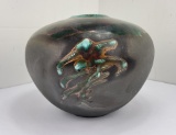 Tony Evans Studio Pottery Raku Vase