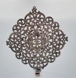Large Filigree Sterling Silver Necklace Pendant