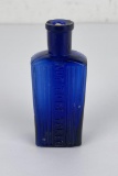 Antique Cobalt Blue Poison Bottle