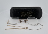 Antique Gold Filled Pince Nez Glasses