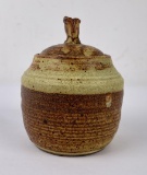 Mid Century Studio Pottery Honey Pot