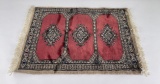 Miniature Persian Oriental Silk Rug