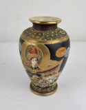 Japanese Satsuma Kinkozan Pottery Vase