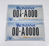 Montana Sample Truck License Plates