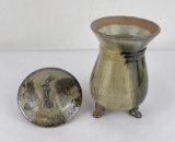 Mid Century Studio Pottery Lidded Jar