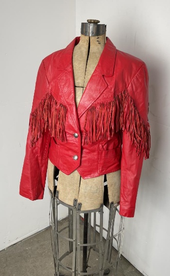 Pioneer Wear Fringed Leather Western Jacket