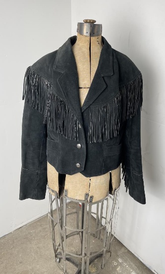 Pioneer Wear Fringed Leather Western Jacket
