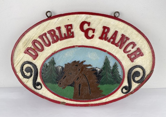 Double C Ranch Montana Wood Sign