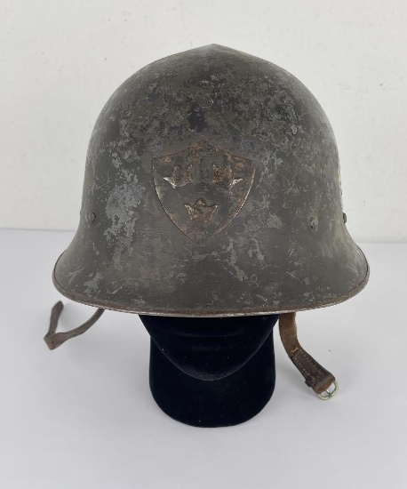 WW2 Swedish Model 21 Combat Helmet 1921