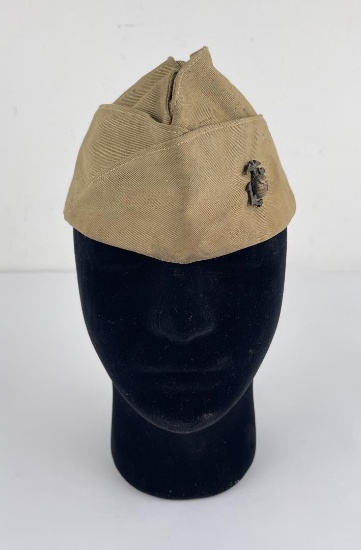 WW2 USMC Khaki Marine Corps Hat