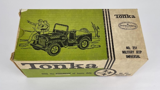 Tonka 251 Military Army Jeep Toy Box
