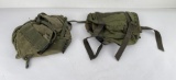 Pair of Vietnam Field Butt Packs Nylon Canvas