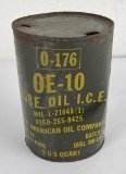 1964 1 Quart Army Oil Can OE-10 Jeep