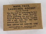 Vietnam US Army Rocket Launcher Bazooka Face Mask