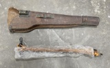 WW2 M1 Carbine Leather Rifle Scabbard w/ Straps